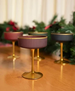 Joe Browns Majestic Jewel Martini Glasses Set Of 4- Kitchenware & Dining|Christmas Homeware