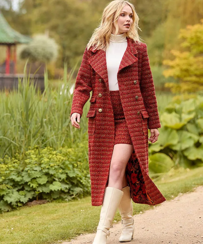 Joe Browns Maya Tweed Maxi Coat-Women Petite Collection|Coats & Jackets