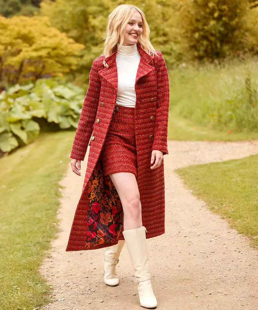 Joe Browns Maya Tweed Maxi Coat-Women Petite Collection|Coats & Jackets