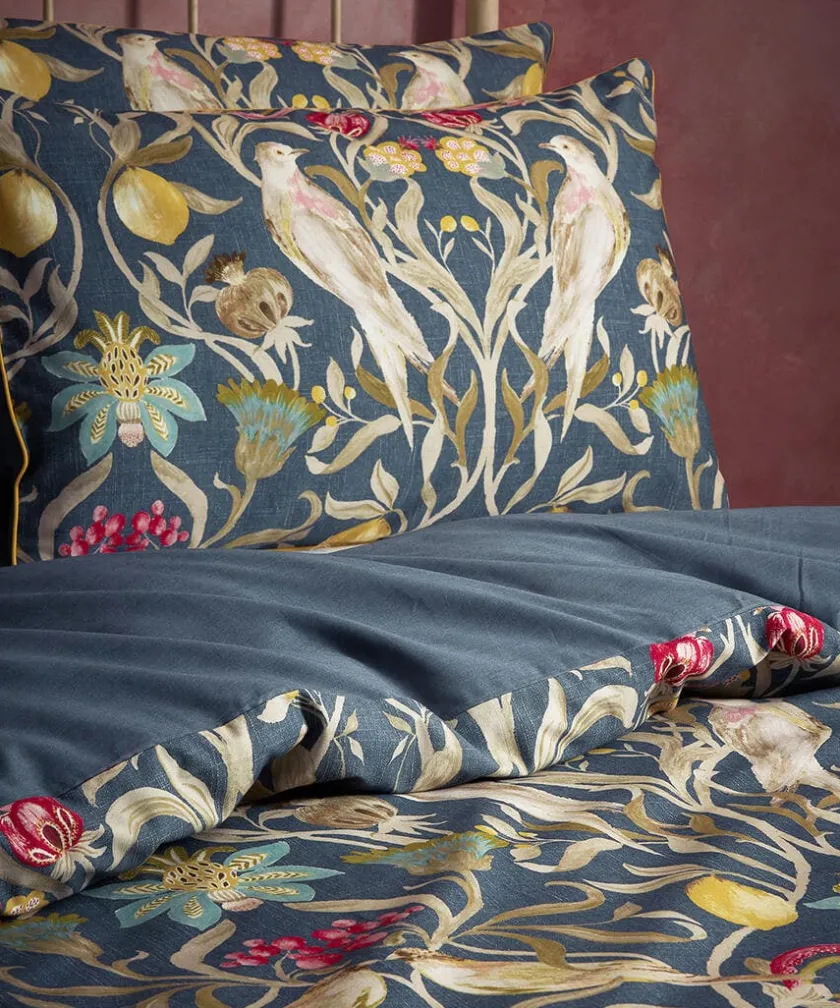 Joe Browns Song Bird 100% Cotton Sateen Duvet Set- Floral Décor|Nature Décor