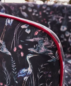 Joe Browns Nouveau Herons Velvet Chair- Furniture & Storage|Floral Décor
