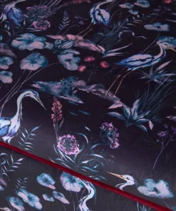 Joe Browns Nouveau Herons Velvet Storage Footstool- Furniture & Storage|Floral Décor