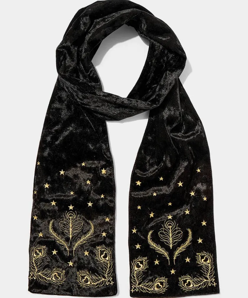 Joe Browns Opulence Embroidered Velour Scarf-Women Stocking Fillers|Gifts