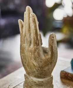 Joe Browns Peaceful Palm Meditating Buddha Figurine- Home Accessories