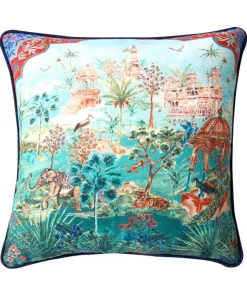 Joe Browns Peaceful Pergola Scene Reversible Cushion- Floral Décor|Animal Décor