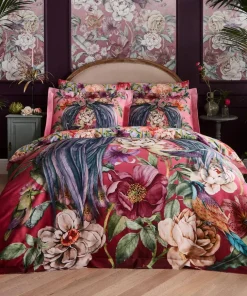 Joe Browns Peacock Plumage Reversible Duvet Set- Floral Décor|Animal Décor