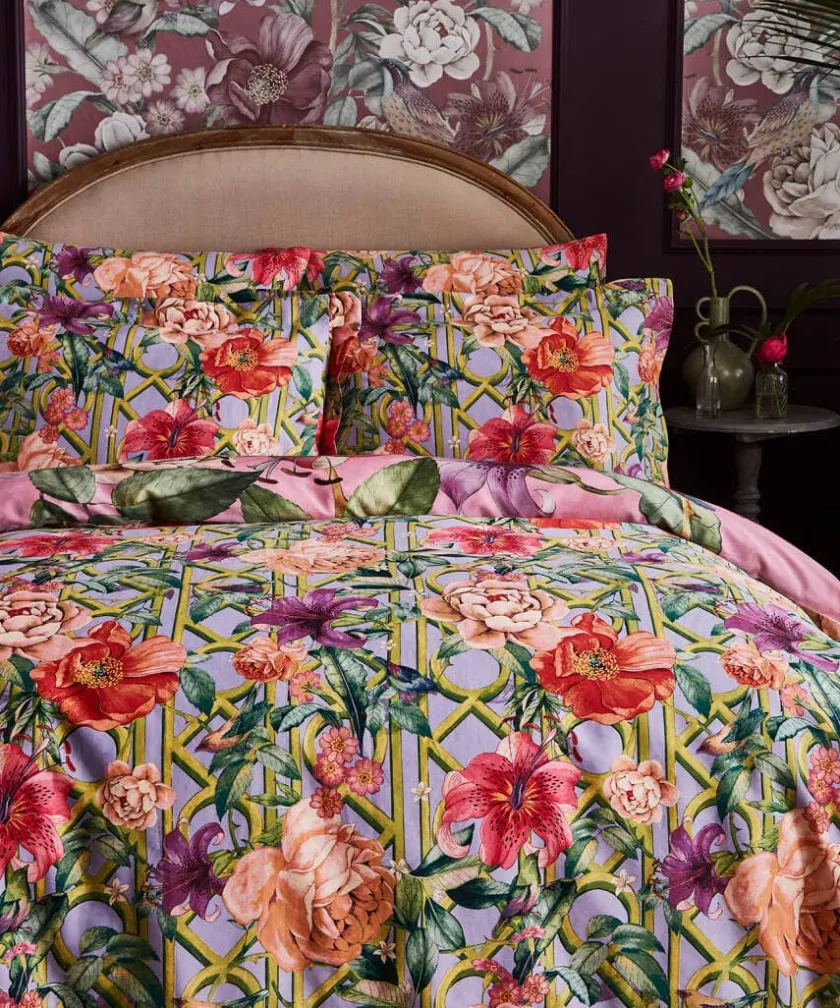 Joe Browns Peacock Plumage Reversible Duvet Set- Floral Décor|Animal Décor