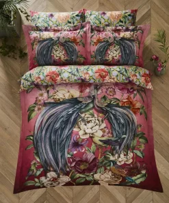 Joe Browns Peacock Plumage Reversible Duvet Set- Floral Décor|Animal Décor