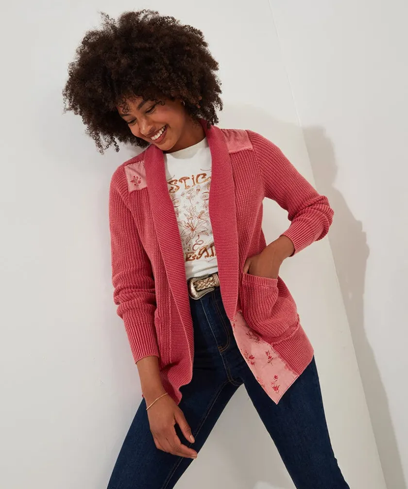 Joe Browns Perfect Patchwork Cardigan-Women Knitwear & Cardigans