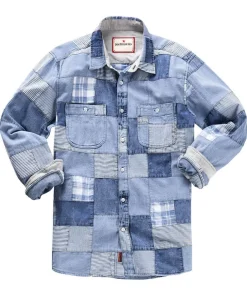 Joe Browns Perfect Patchwork Shirt- Denim Styles|Shirts