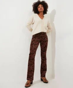 Joe Browns Perfectly Paisley Printed Moleskin Trousers-Women Jeans & Trousers