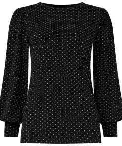 Joe Browns Perfectly Polka Dot Jersey Top-Women Tops, Tunics & Blouses