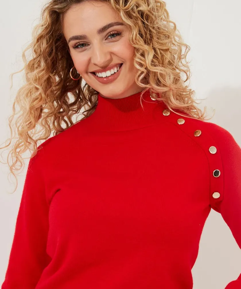 Joe Browns Poppy High Neck Jumper-Women Women's Clothing|Knitwear & Cardigans