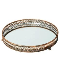 Joe Browns Portobello Round Brass Mirror Tray- Mirrors|Home Accessories