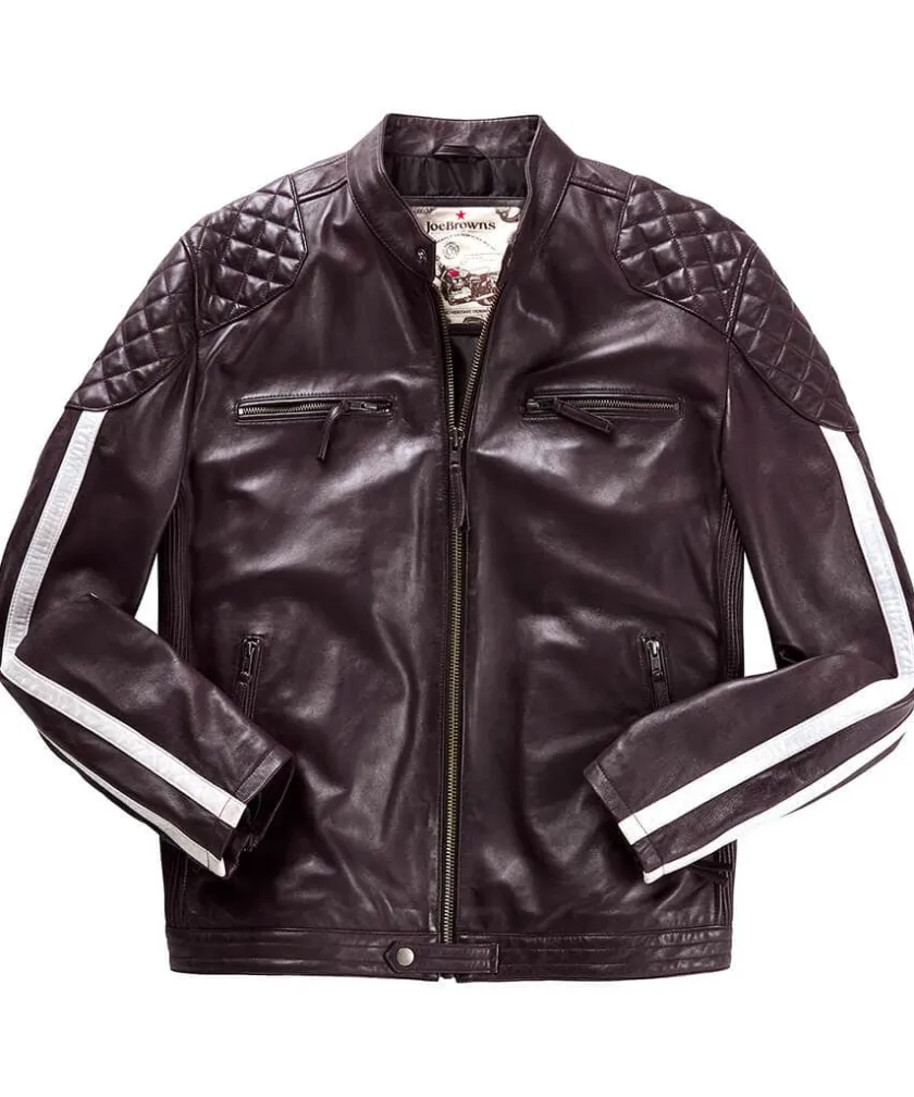 Joe Browns Racer Leather Jacket- Leather Jackets|Coats & Jackets