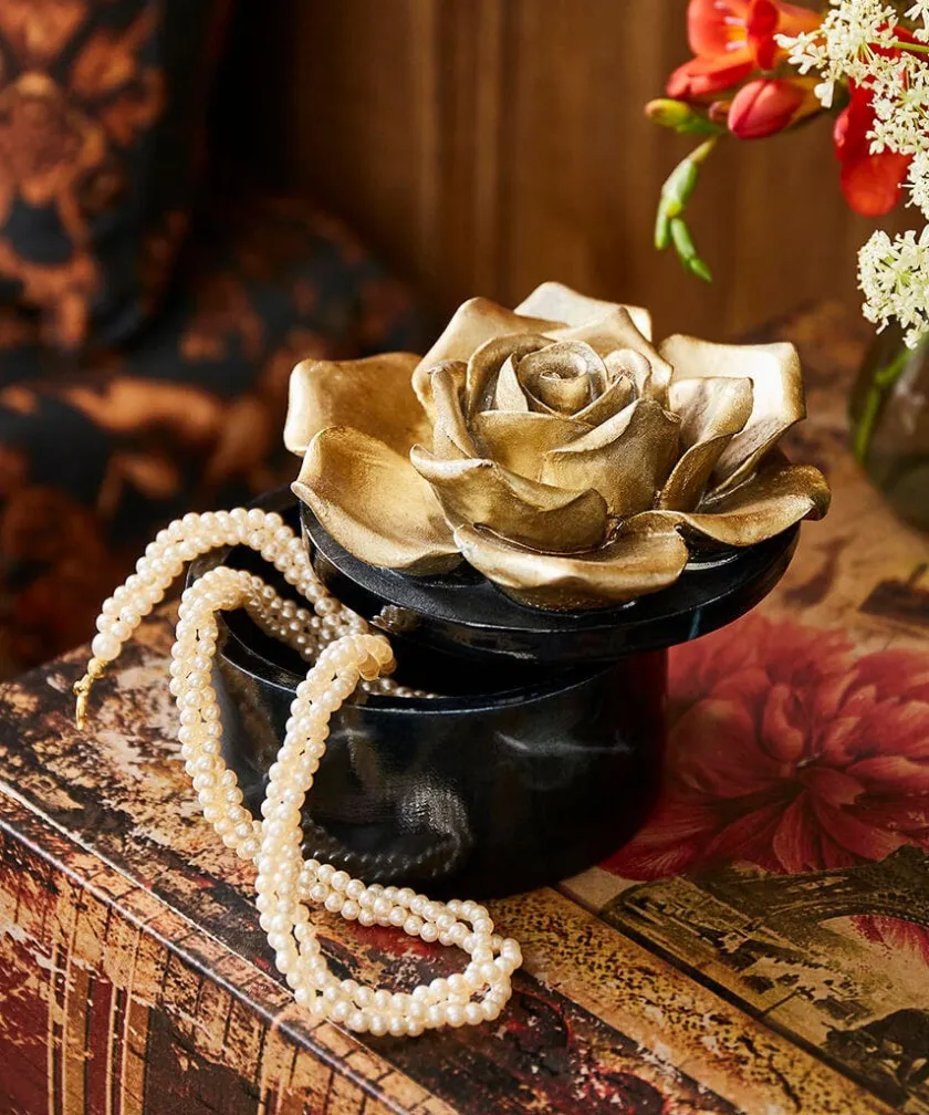 Joe Browns Radiant Rose Marble Box- Floral Décor|Home Accessories