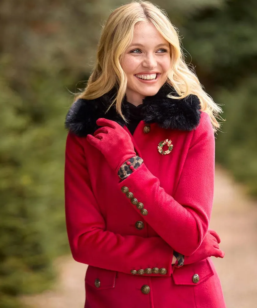 Joe Browns Red And Racy Vintage Style Gloves-Women Stocking Fillers|Gifts
