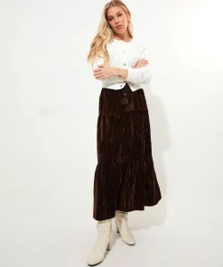 Joe Browns Remarkable Velour Tiered Skirt-Women Skirts