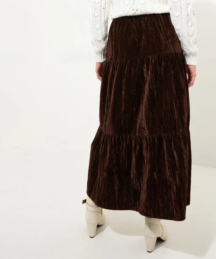 Joe Browns Remarkable Velour Tiered Skirt-Women Skirts