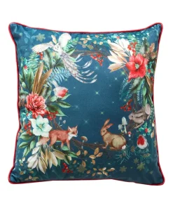 Joe Browns Remarkable Wreath Christmas Cushion- Cushions & Throws|Christmas Homeware