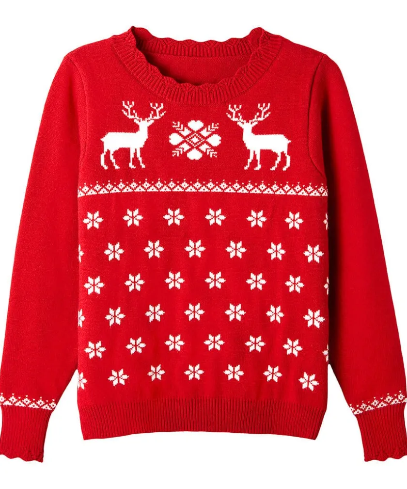 Joe Browns Retro Reindeer Jumper-Women Women's Clothing|Novelty Gifts