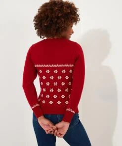 Joe Browns Retro Reindeer Jumper-Women Women's Clothing|Novelty Gifts