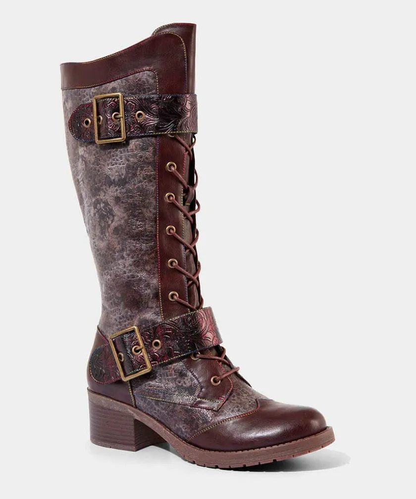 Joe Browns Robyn Tooled Strap Boots-Women Heels|Boots