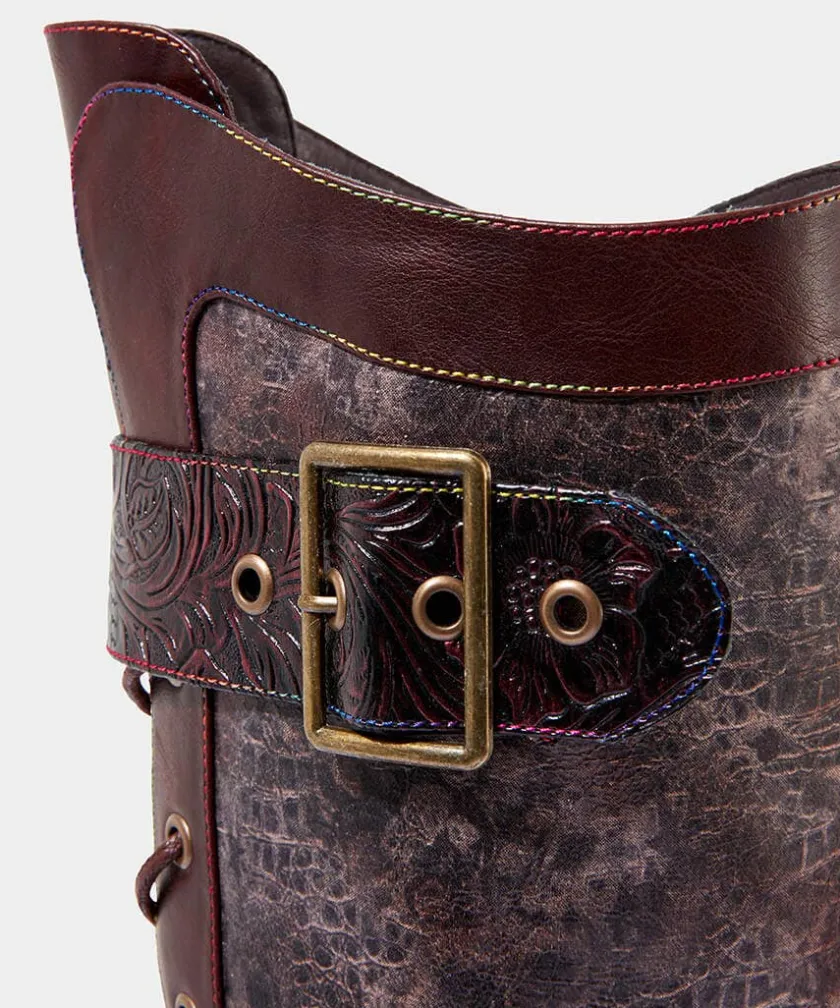Joe Browns Robyn Tooled Strap Boots-Women Heels|Boots