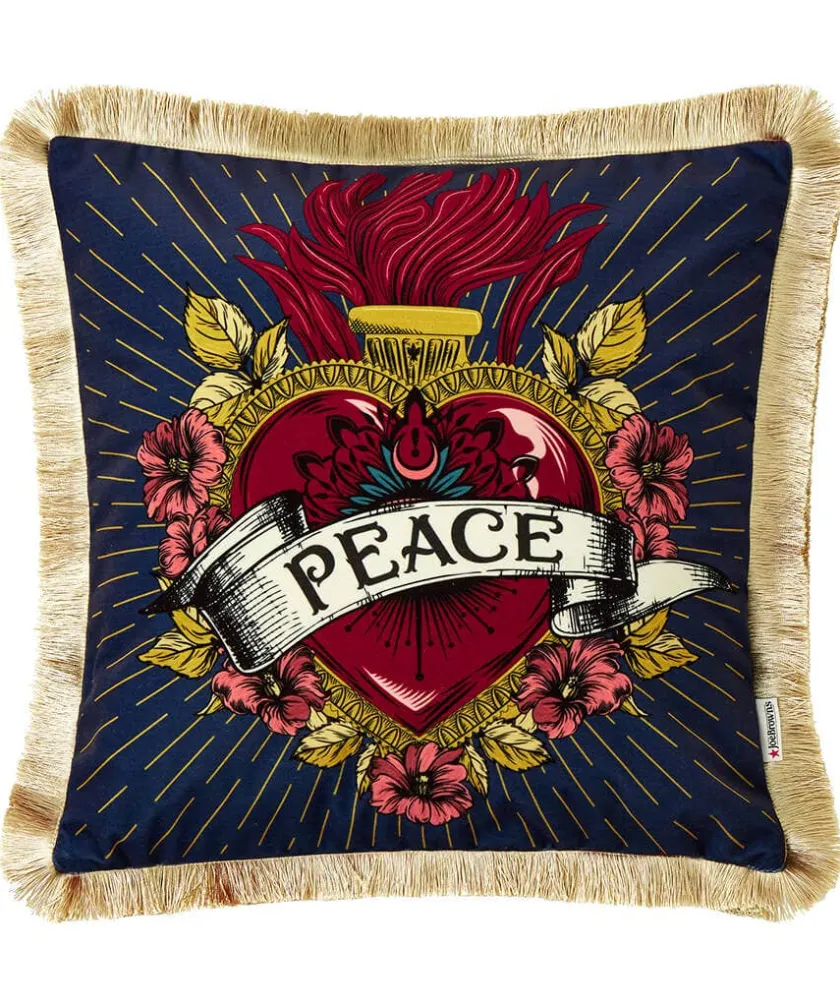 Joe Browns Rock N Rebel Peace Cushion- Floral Décor|Cushions & Throws