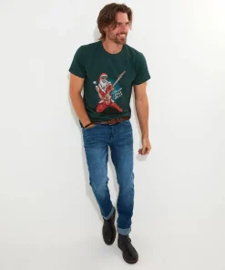Joe Browns Rockin Santa Tee- Men's Clothing|Novelty Gifts
