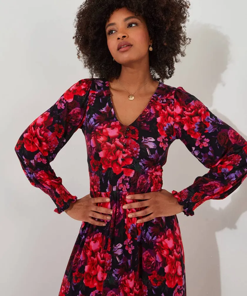 Joe Browns Romantic Florals Jersey Dress-Women Petite Collection|Dresses