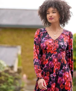 Joe Browns Romantic Florals Jersey Dress-Women Petite Collection|Dresses