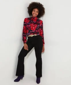 Joe Browns Romantic Florals Jersey Print Top-Women Tops, Tunics & Blouses