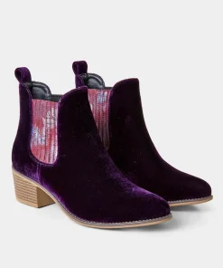 Joe Browns Rumour Has It Velvet Boots-Women Ankle Boots|Heels