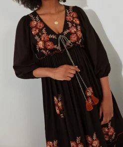 Joe Browns Sensational Embroidered Boho Dress-Women Dresses