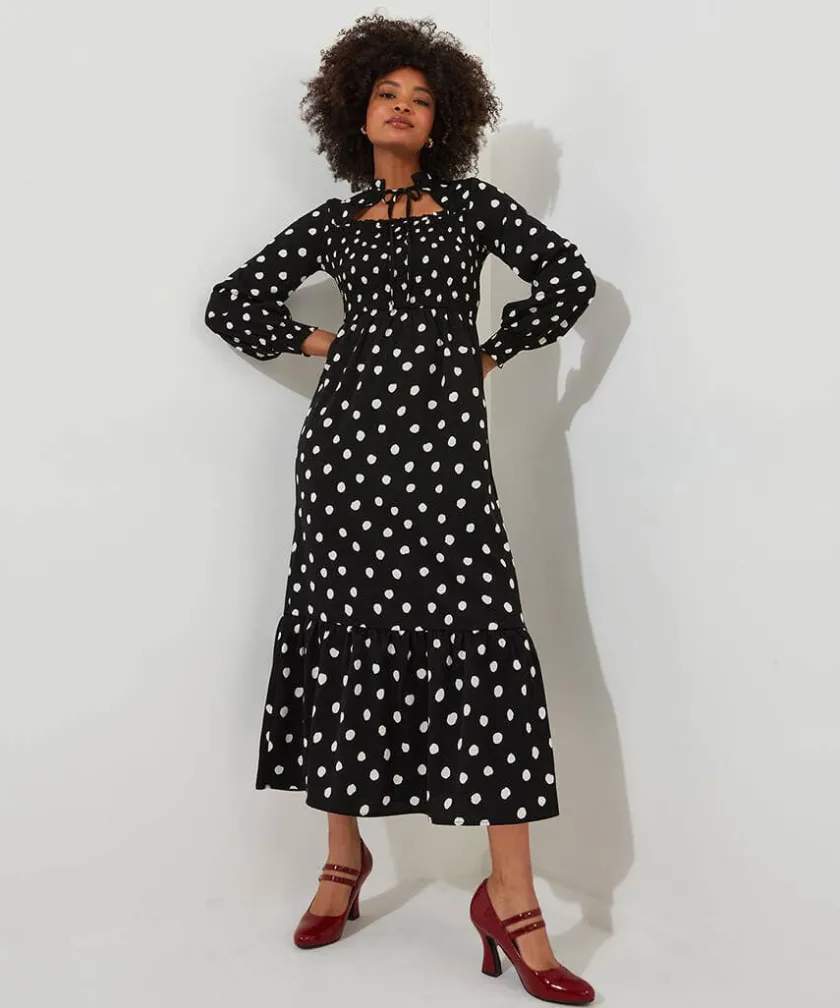 Joe Browns Serena Spot Dress-Women Dresses