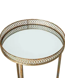 Joe Browns Set Of 2 Portobello Mirrored Side Tables- Furniture & Storage