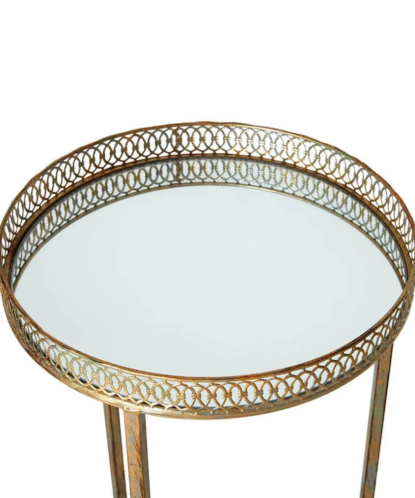 Joe Browns Set Of 2 Portobello Mirrored Side Tables- Furniture & Storage