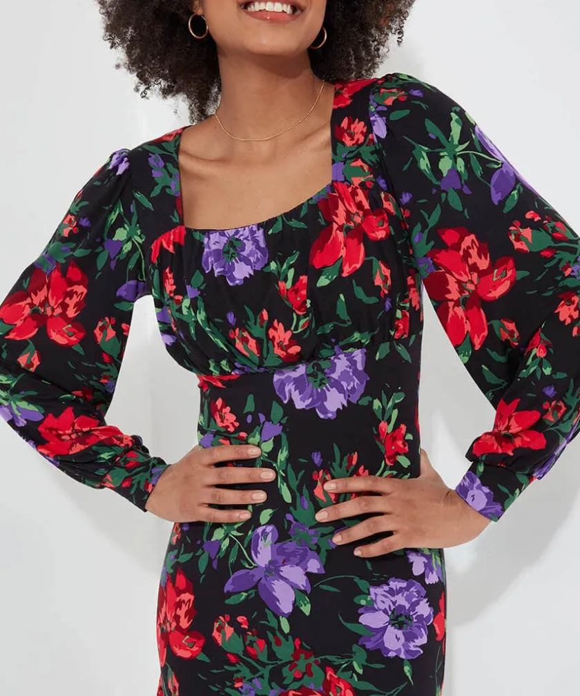 Joe Browns Shona Floral Jersey Dress-Women Dresses