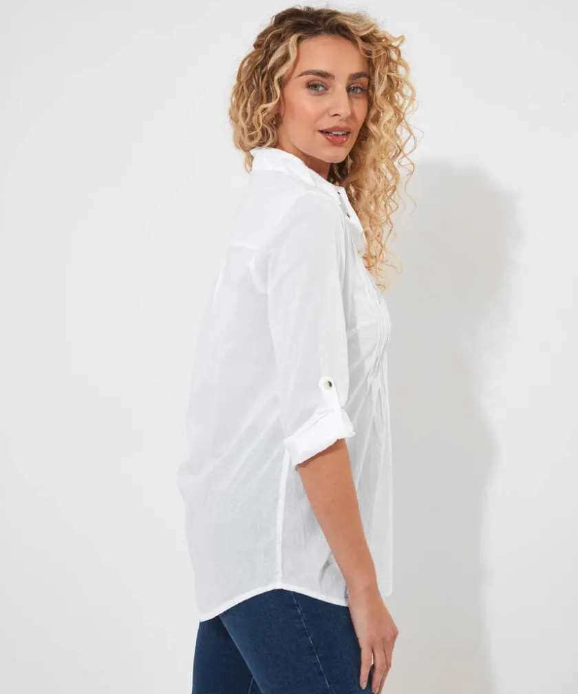 Joe Browns Simon's Summer Longline Blouse-Women Tops, Tunics & Blouses