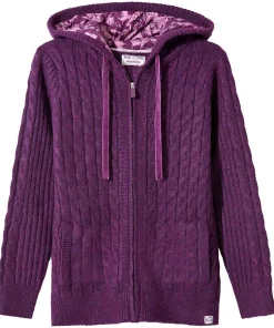 Joe Browns Sloe Joes Knitted Cable Zip Up Cardigan-Women Women's Clothing|Loungewear & Pyjamas