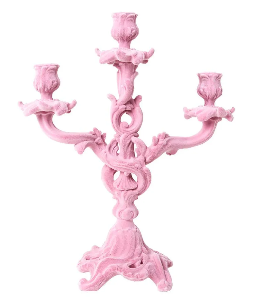 Joe Browns Soft Flock Ornate Candle Holder- Home Accessories|Candles & Candle Holders