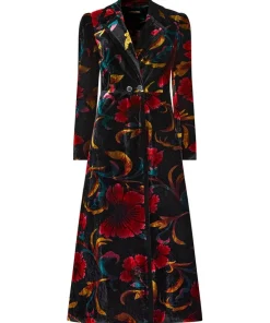 Joe Browns Statement Boutique Printed Velvet Coat-Women Women's Clothing|Boutique Collection
