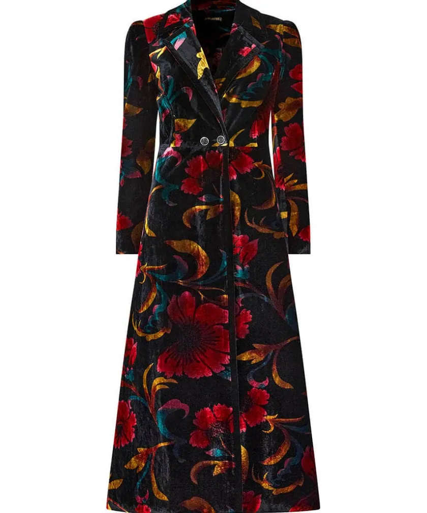 Joe Browns Statement Boutique Printed Velvet Coat-Women Women's Clothing|Boutique Collection