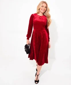Joe Browns Stella Velour Dress-Women Women's Clothing|Dresses