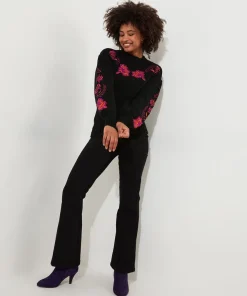 Joe Browns Stunning Florals Embroidered Jumper-Women Knitwear & Cardigans