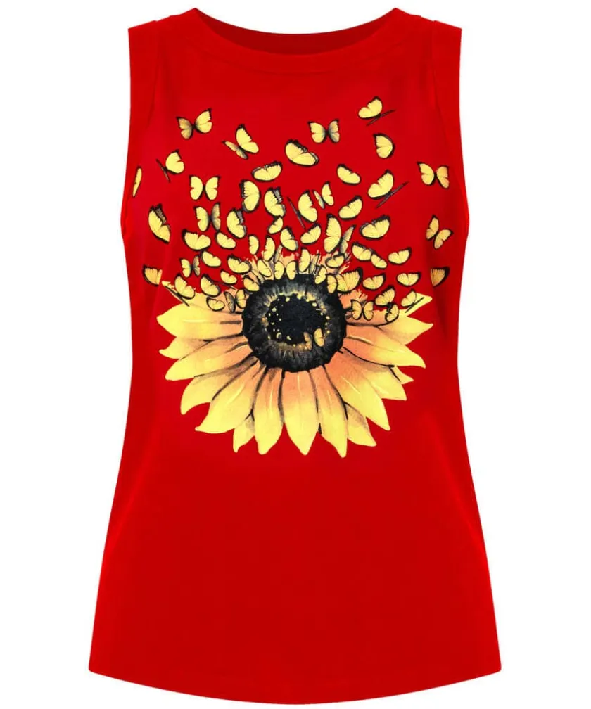 Joe Browns Summer Sunflower Vest-Women Tops, Tunics & Blouses