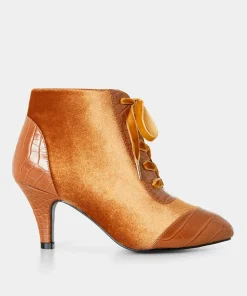 Joe Browns Sweet Song Velvet Bootees-Women Ankle Boots|Heels