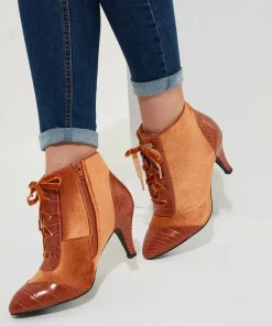 Joe Browns Sweet Song Velvet Bootees-Women Ankle Boots|Heels