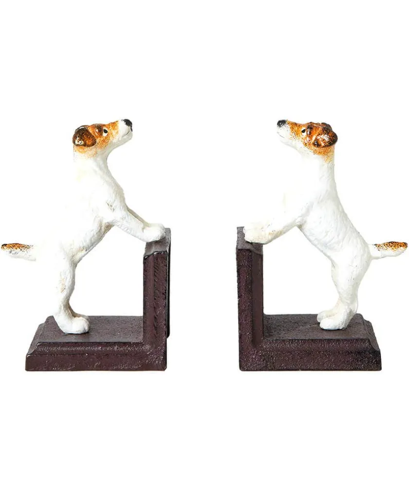 Joe Browns Terrific Terrier Pair Of Cast Iron Antique Bookends- Home Accessories|Animal Décor